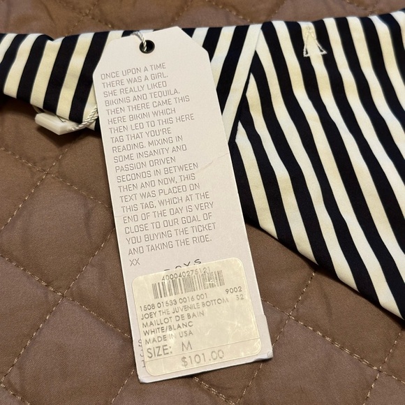 NWT Boys + Arrows Bikini Stripe Set M - Picture 4 of 13